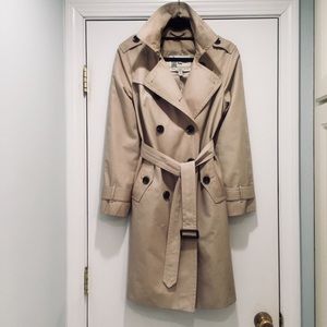 London Fog Double-Breasted Trench Coat Size S